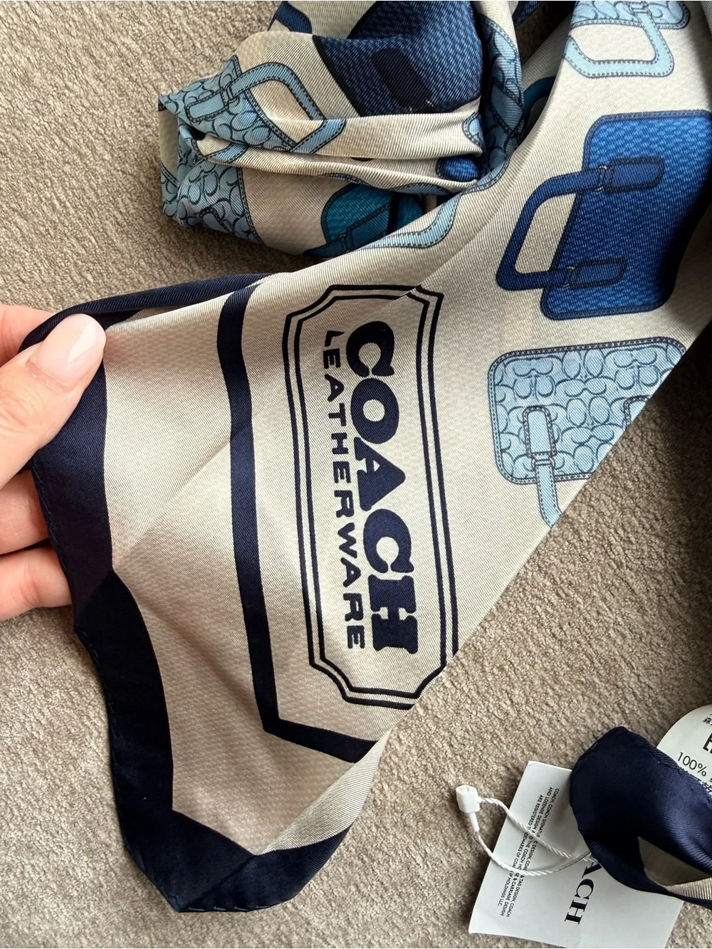 Coach silk scarf